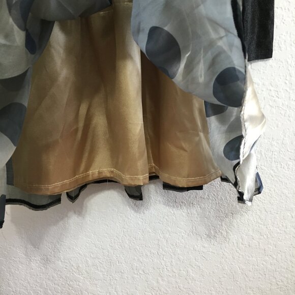 IMOGA Girls Size 12 Fit & Flare Polka Dot Party Dress Black/Gold Glitter NWT - Picture 5 of 15